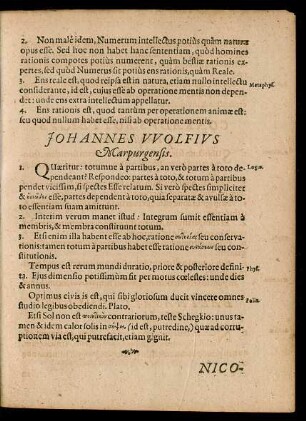 Johannes Wolfius Marpurgensis.