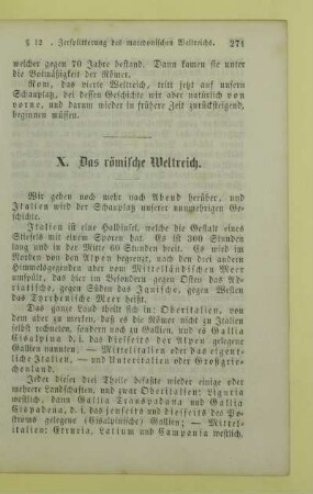X. Das römische Weltreich