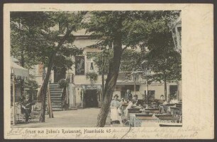 Ansichtskarte "Bohne's Restaurant", Hasenheide 45
