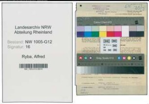 Entnazifizierung Alfred Ryba , geb. 09.03.1899 (Ingenieur)