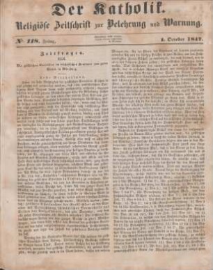 477-478 Zeitfragen : XLII. Die geistlichen Exercitien im bischöflichen Seminare zum guten Hirten in Würzburg