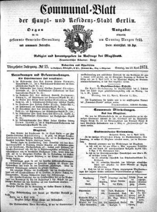 1873,15: No. 15, 13. April 1873