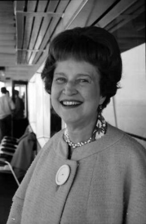 16. Tagung 1966 Mediziner; Porträts auf dem Schiff: Frau Shay