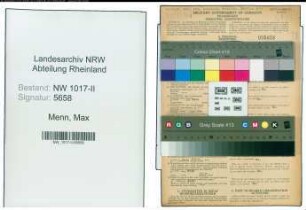 Entnazifizierung Max Menn , geb. 27.03.1905 (Betriebsleiter)