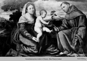 Madonna mit Kind und heiligem Franziskus