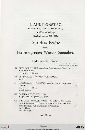 Ostasiatische Kunst (Nr. 193-210)