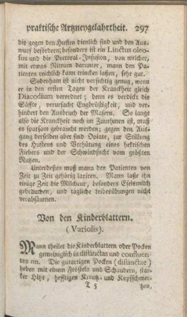 Von den Kinderblattern. (Variolis.)