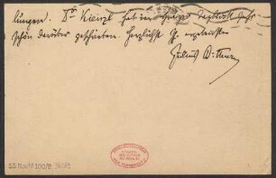 Brief an Ludwig Strecker (senior) an B. Schott's Söhne : 14.04.1911