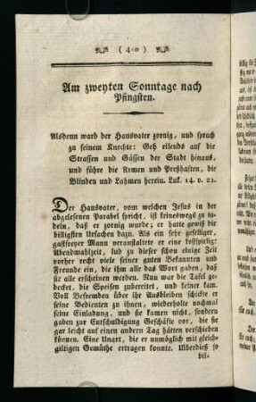 410-425, Am zweyten Sonntage nach Pfingsten.