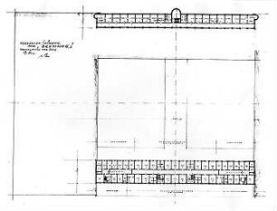 Gsaenger, Gustav; München - Riem; Flughafen - Verwaltungsgebäude (Grundriss 2. OG)