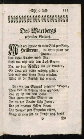 113-128, Zehender Gesang