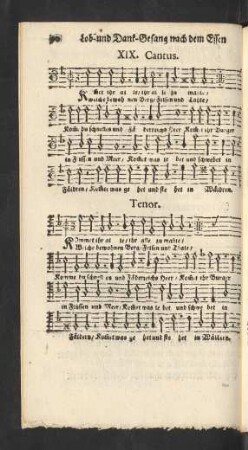 XIX. Cantus.