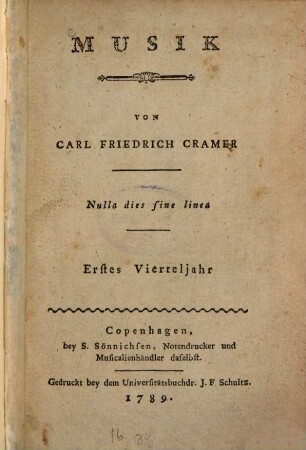 Musik. 1789, 1