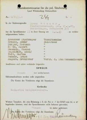 Stauss, Franz