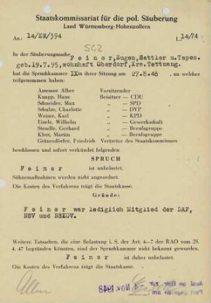Feiner, Eugen