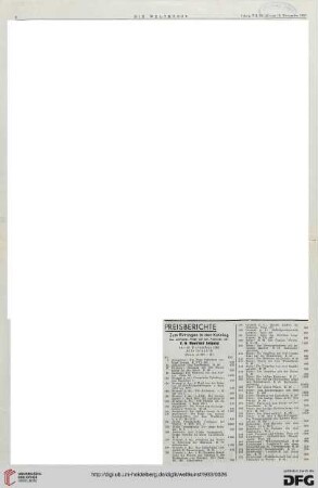 Nr. 47 (19. Nov. 1933), S. 2-3: Preisberichte