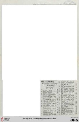 Nr. 47 (19. Nov. 1933), S. 2-3: Preisberichte