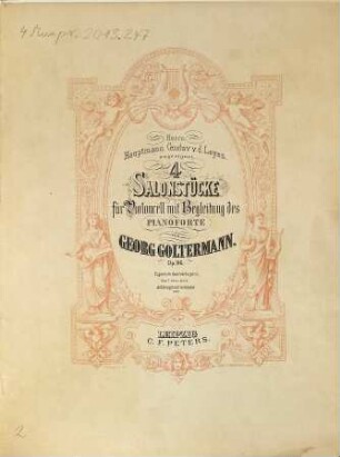 4 Salonstücke für Violoncell mit Begleitung des Pianoforte : op. 96