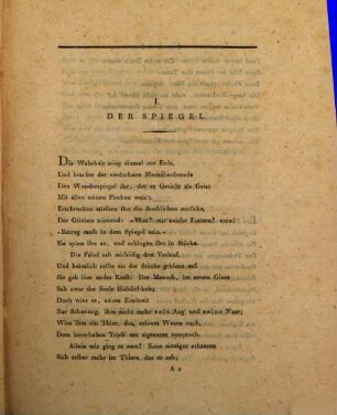 Vermischte Gedichte und Prosaische Schriften, Fünfter Theil