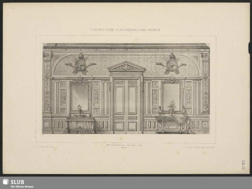 Dekoration und Möbel in der Innenarchitektur