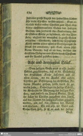 Acht und dreyßigstes Stück
