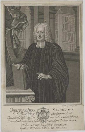 Bildnis des Christophorus Henricus Zeibichius