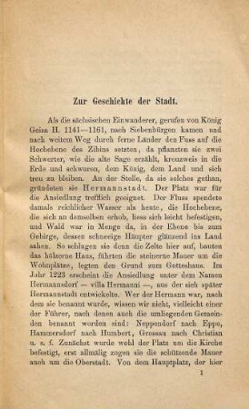 Hermannstadt und Umgebung : Herausgegeben von der Sektion "Hermannstadt" d. Siebenbürgischen Karpathen-Vereins. Mit 12 Illustrationen