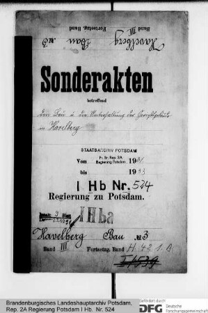 Bau und Unterhaltung der Gerichtsgebäude in Havelberg