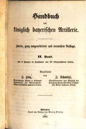 Handbuch der königlich-bayerischen Artillerie, 2
