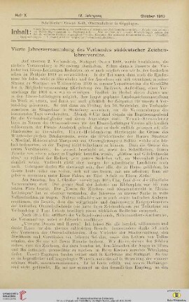 Heft X (Oktober 1910)