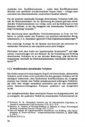 1.2.3 Modellcharakter abweichenden Verhaltens