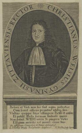 Bildnis des Christianus Weise