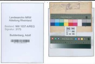 Entnazifizierung Adolf Buddenberg , geb. 00.00.0000 ()
