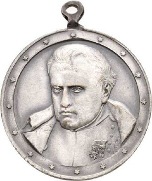 Medaille mit angeprägter Öse auf die Vertreibung Napoleons aus Moskau 1912
