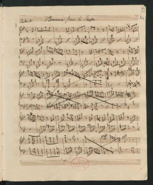 Romanzen; harp; B-Dur