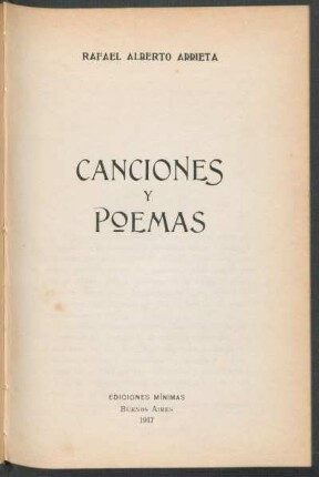 Canciones y poemas
