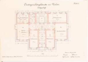 Amtsgericht, Uslar: Grundriss EG 1:100