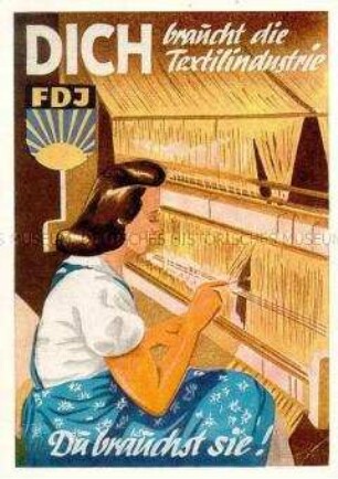 Werbepostkarte der FDJ
