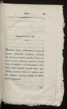 Observatio III.