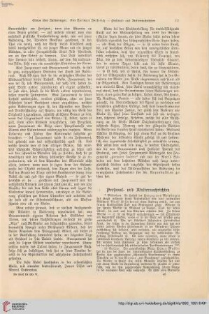Personal- und Ateliernachrichten - Denkmäler - Ausstellungen, Sammlungen etc. - Vermischte Nachrichten