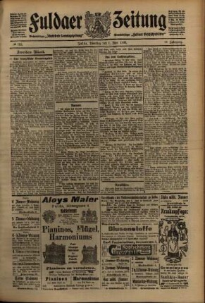 Zweite Ausgabe vom Dienstag, den 01. Juni 1909.