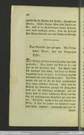 Das Gemälde hat gelogen
