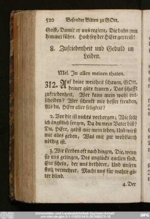 8. Zufriedenheit und Geduld im Leiden.