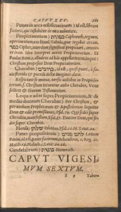 Caput Vigesimum Sextum.