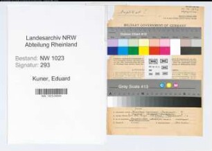 Entnazifizierung Eduard Kuner , geb. 31.01.1902 (Dolmetscher)