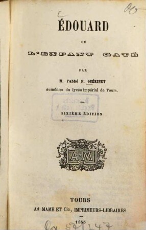 Édouard ou l'enfant gaté