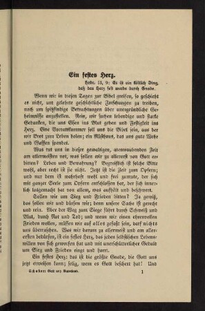 1-12, 1. Ein festes Herz - 5. Saat auf Hoffnung