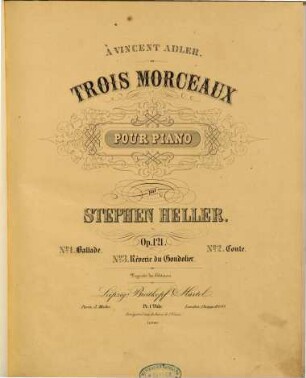 Trois morceaux pour piano : op. 121