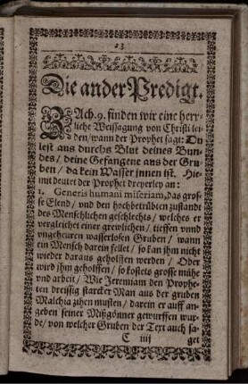 Die ander Predigt