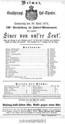 Einer von uns're Leut'